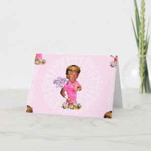 Tarjeta triunfo del día de las madres felices