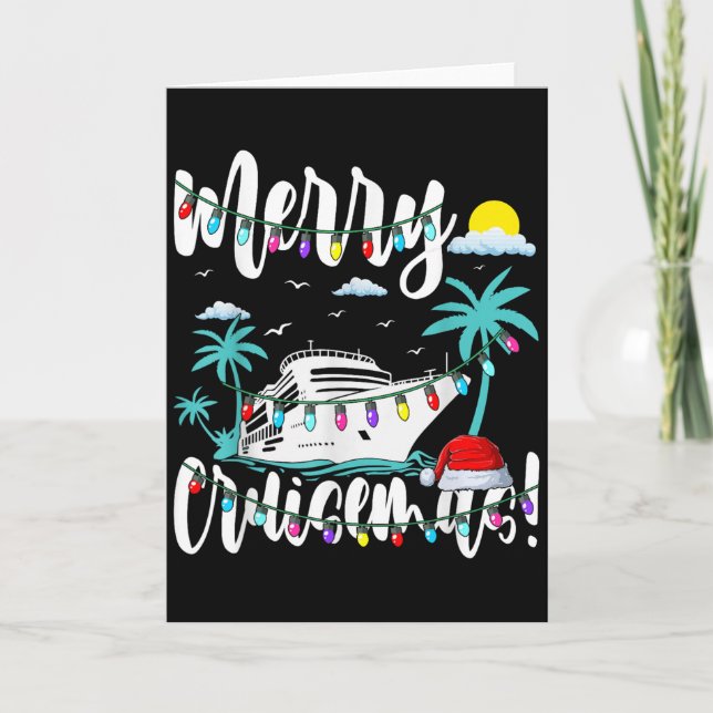 Tarjeta Trocal Heartbeat Christmas Cruise Merry Cruisemas  (Anverso)
