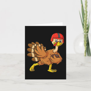 Tarjeta Trofeo de Jugador de Fútbol Pavo de Acción de Grac