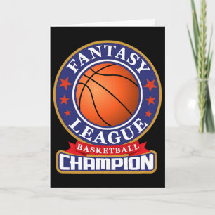 Tarjeta Trofeo de victoria del campeón de la liga de fanta