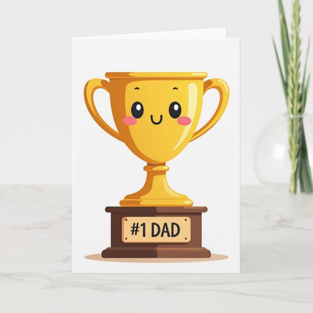 Tarjeta Trofeo Golden 1 Dad (Anverso)