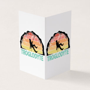 Tarjeta Troglodyte - Espeleología divertida de espeleologí