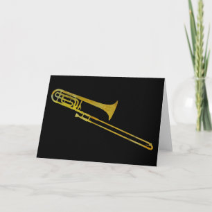 Tarjeta Trombona dorada