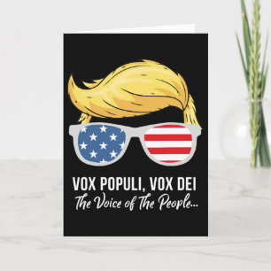 Tarjeta Trompeta Vox Populi Vox Dei Voz Del Pueblo Elige