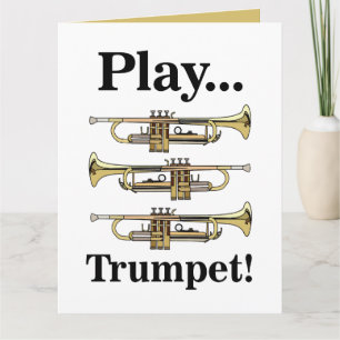 Tarjeta Trompetista Músico Trompetista