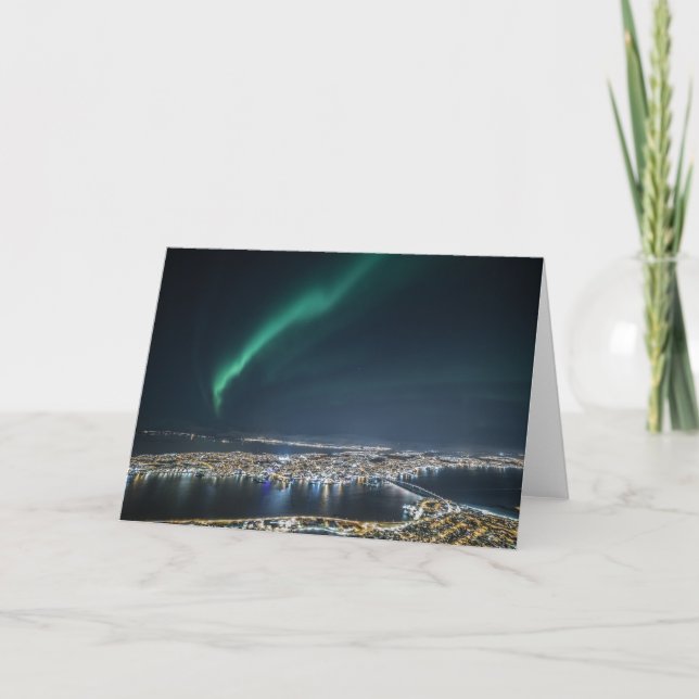 Tarjeta Tromso de las luces del norte (Anverso)
