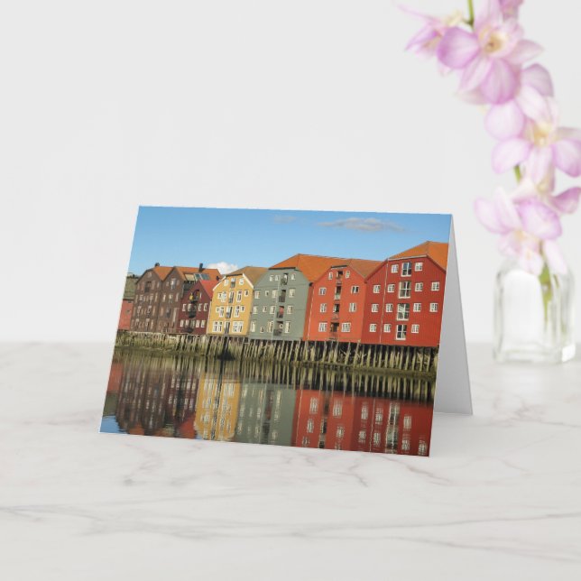 Tarjeta Trondheim Noruega (Orquídea)