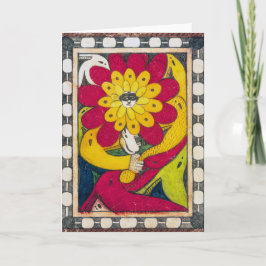Tarjeta Trono de San Adolfo, Flor de Cara | Adolf Wölfli