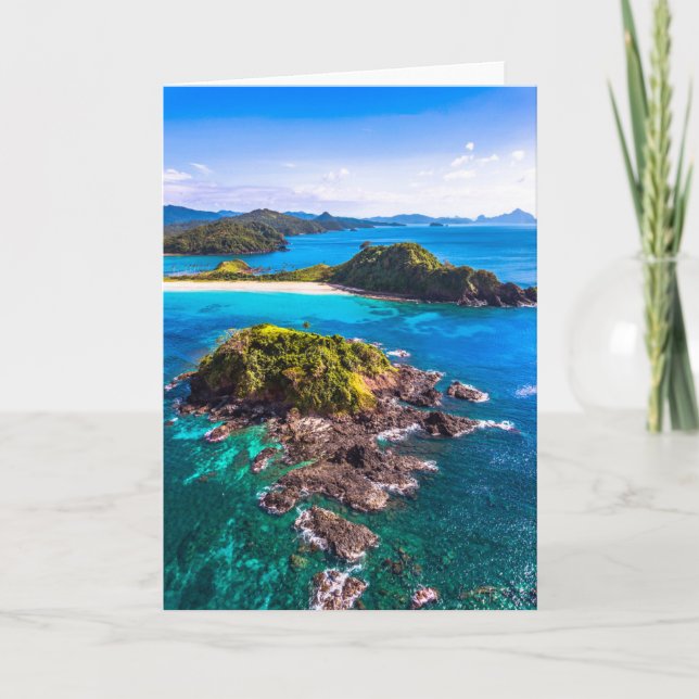 Tarjeta Tropical Beaches | El Nido Phillipines (Anverso)