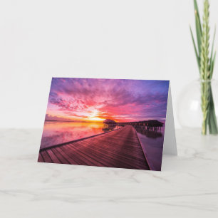 Tarjeta Tropical Beaches    Maldives Sunset