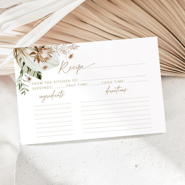 Tarjeta tropical bohemiana para la ducha de novia (Subido por el creador)