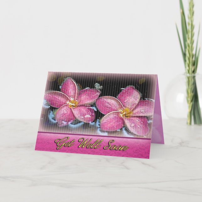 Tarjeta Tropical Get Well (Anverso)