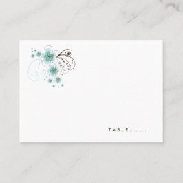 Tarjeta Tropical Hibiscus Blue Beach Wedding Place