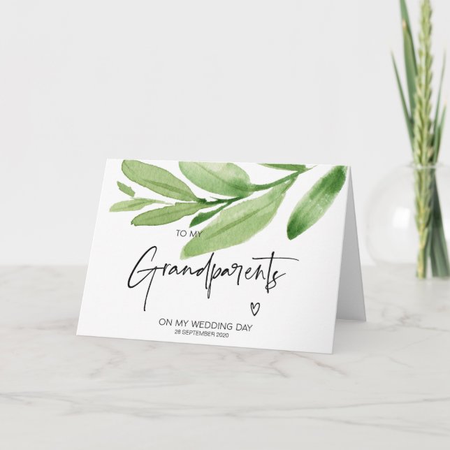 Tarjeta Tropical Para Mis Abuelos Mi Abuela Del Día De La  (Anverso)