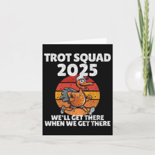 Tarjeta Trote de Acción de Gracias Corriendo Turquía 2025,