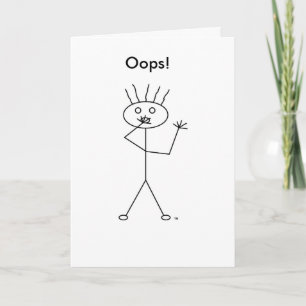 Tarjeta ¡Trottel, Oops!