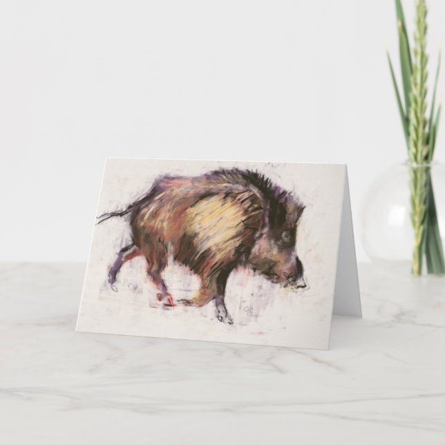 Tarjeta Trotting Wild Boar 1999 (Anverso)