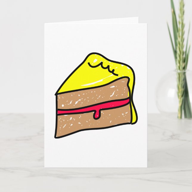 Tarjeta Trozo de pastel (Anverso)