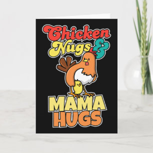Tarjeta Trozos De Pollo Y Abrazos De Mamá Día De La Madre