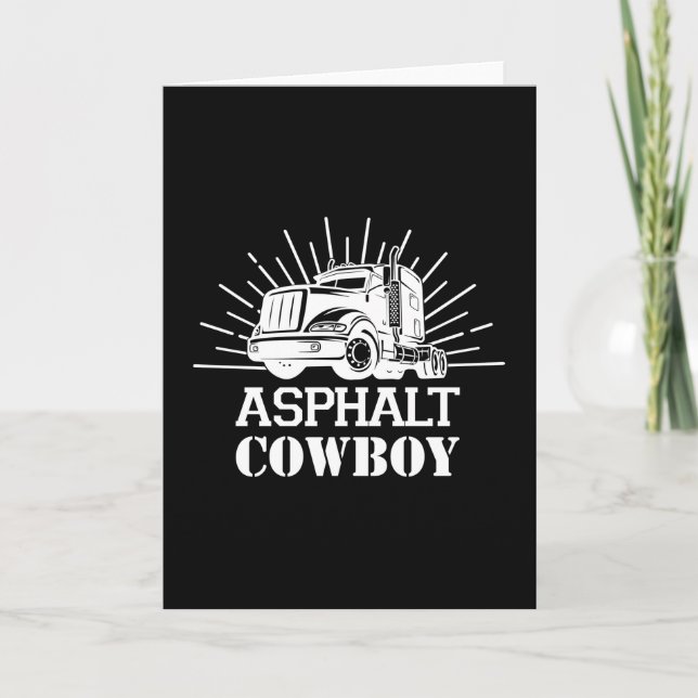 Tarjeta Truck Driver Trucker Trucks Love Funny Gift Idea (Anverso)