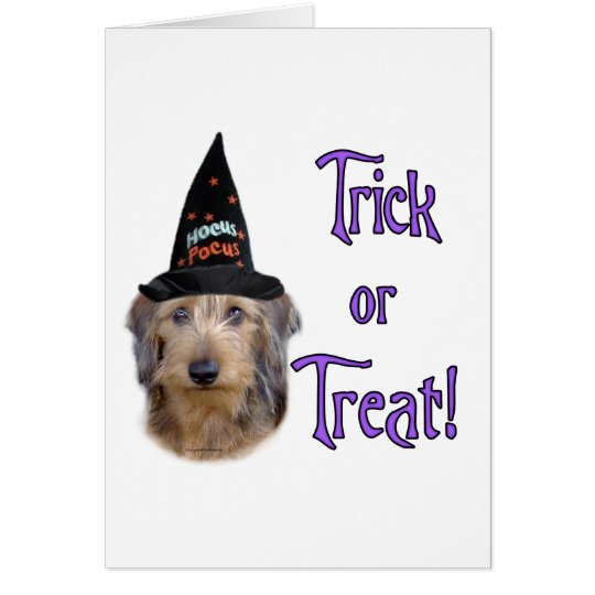 Tarjeta Truco del Dachshund (alambre)