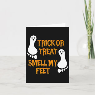 Tarjeta Truco divertido o trato oler mis pies Halloween