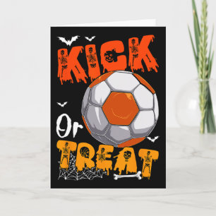 Tarjeta Truco o trato chiste divertido patada Halloween ju