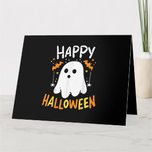 Tarjeta Truco o trato fantasma de Halloween
