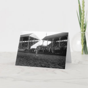 Tarjeta Trucos de baile en un rodeo