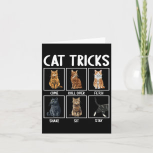 Tarjeta Trucos gatos divertidos