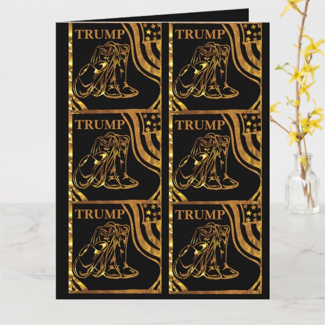 TARJETA TRUMP (flor amarilla)