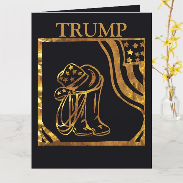 TARJETA TRUMP (flor amarilla)