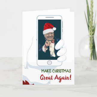 Tarjeta ¡TRUMP 2020 Que los Navidades se vuelvan geniales!