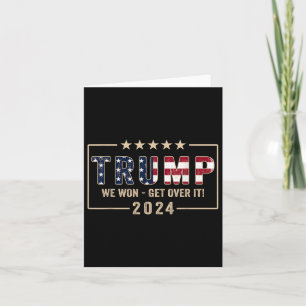 Tarjeta Trump 2024 Bandera victoria J.d.vance Presidente 4