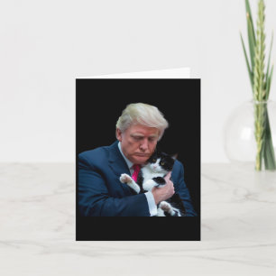 Tarjeta Trump 2024 Gato Mega Funny Gato Trump