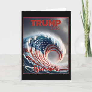 Tarjeta Trump 2024 Ola Roja Tsunami Elecciones De Estados 