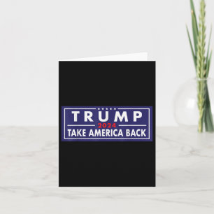 Tarjeta Trump 2024 Recuperar a Estados Unidos como Patriot
