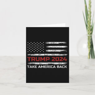 Tarjeta Trump 2024 Recuperar las elecciones patrióticas