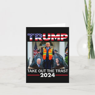 Tarjeta Trump 2024 Sacó A Trump Garbyge De La Basura