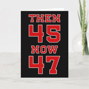 Tarjeta Trump 2025 Elección 45 47 Victoria Ganar President