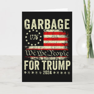Tarjeta Trump 2025 Elección Basura Vota Por Trump Presidir