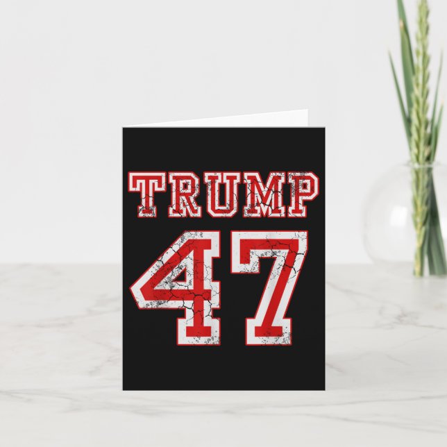 Tarjeta Trump 47 2024 Elección de conservadores republican (Anverso)