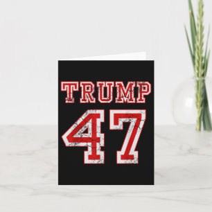 Tarjeta Trump 47 2024 Elección de conservadores republican