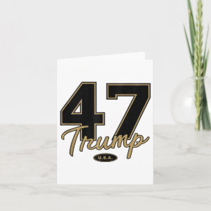 Tarjeta Trump 47 Trump 2024 Republicano Conservador 47 Cie