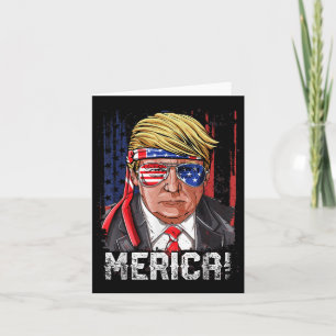 Tarjeta Trump 4 De Julio Merica Hombres Mujeres Estadounid