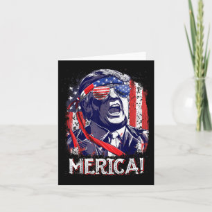 Tarjeta Trump 4 De Julio Merica Hombres Mujeres Estadounid