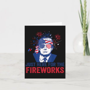 Tarjeta Trump Acá Por Los Fuegos Artificiales, Divertido C
