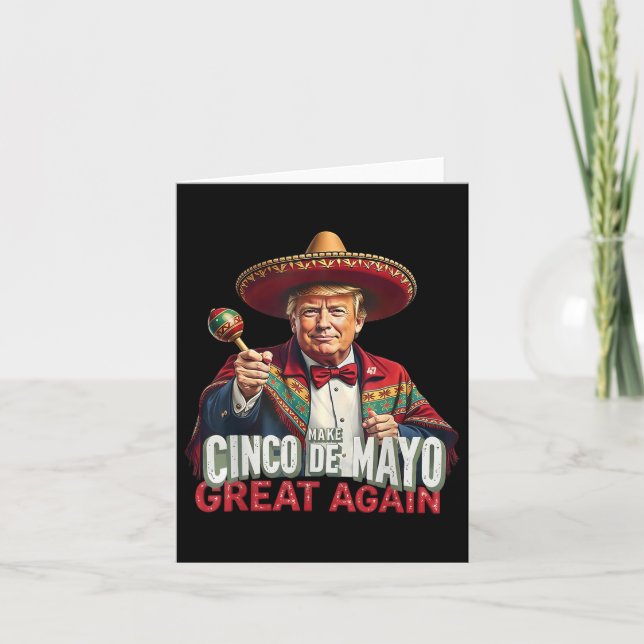 Tarjeta Trump al Cinco De Mayo vuelve a ser gracioso en Mé (Anverso)