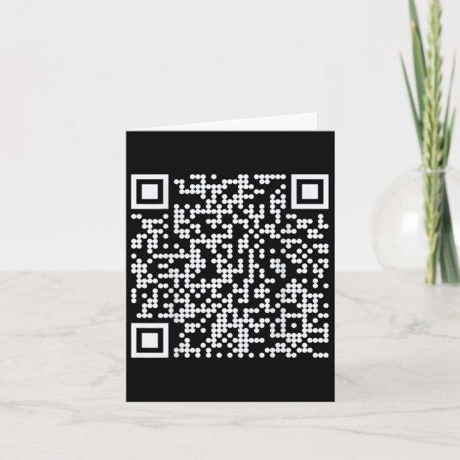 Tarjeta Trump baila Qr Funny código de baile del president (Anverso)