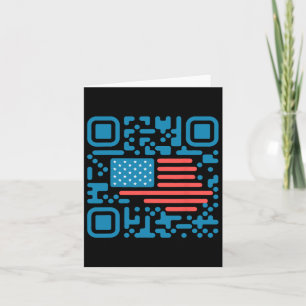 Tarjeta Trump baila troll Qr Divertido presidente Trump